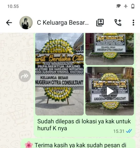 Pengiriman Papan Bunga Duka Gununggede Panggarangan